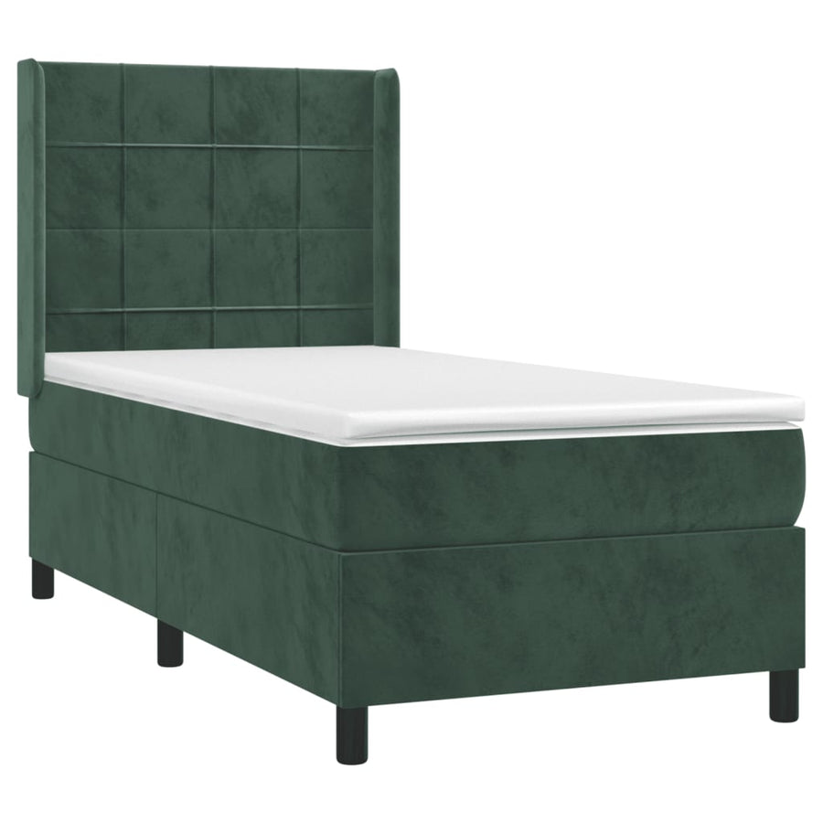 Boxspring Met Matras Fluweel 90 x 200 cm