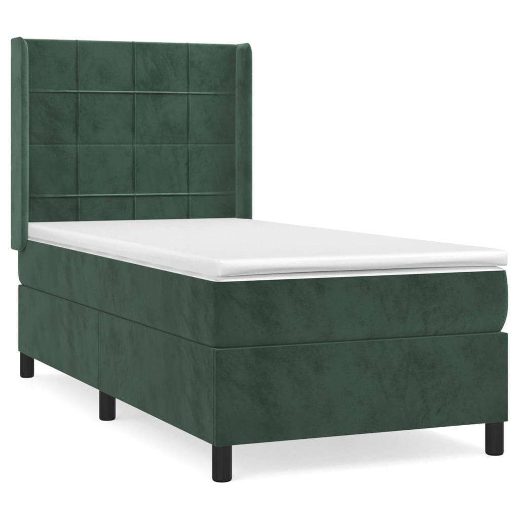 Boxspring Met Matras Fluweel 100 x 200 cm