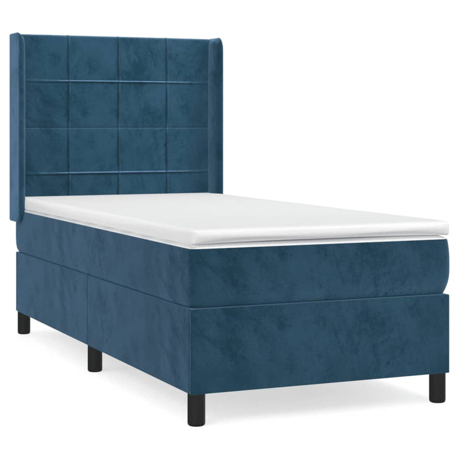 Boxspring Met Matras Fluweel 100 x 200 cm