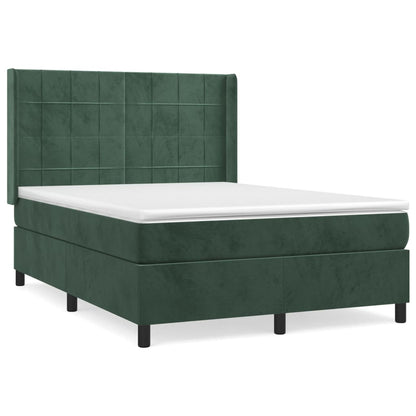 Boxspring Met Matras Fluweel 140 x 200 cm