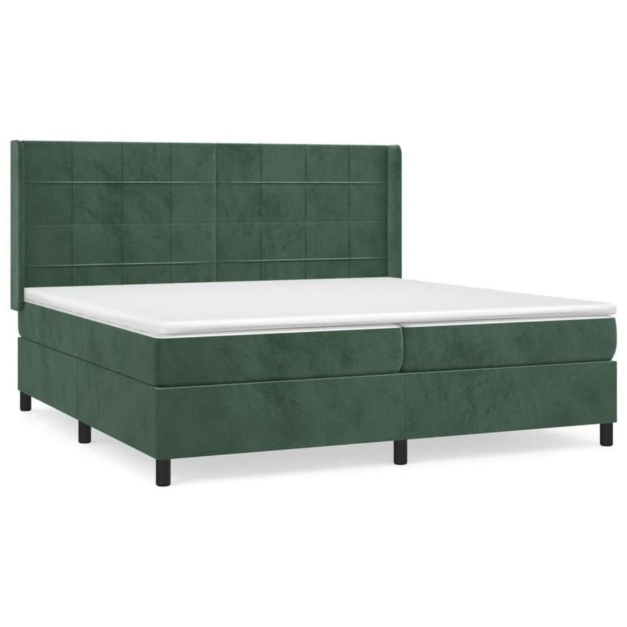 Boxspring Met Matras Fluweel 200 x 200 cm