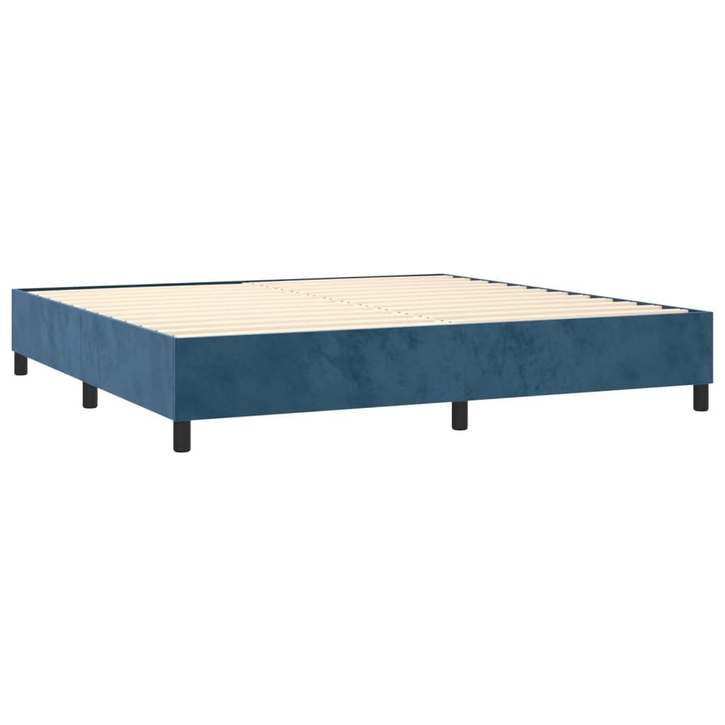 Boxspring Met Matras Fluweel 200 x 200 cm