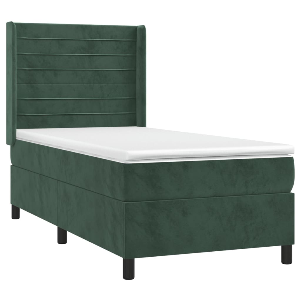 Boxspring Met Matras Fluweel 80 x 200 cm