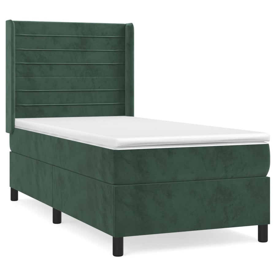Boxspring Met Matras Fluweel 90 x 190 cm