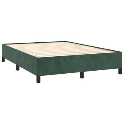 Boxspring Met Matras Fluweel 140 x 190 cm