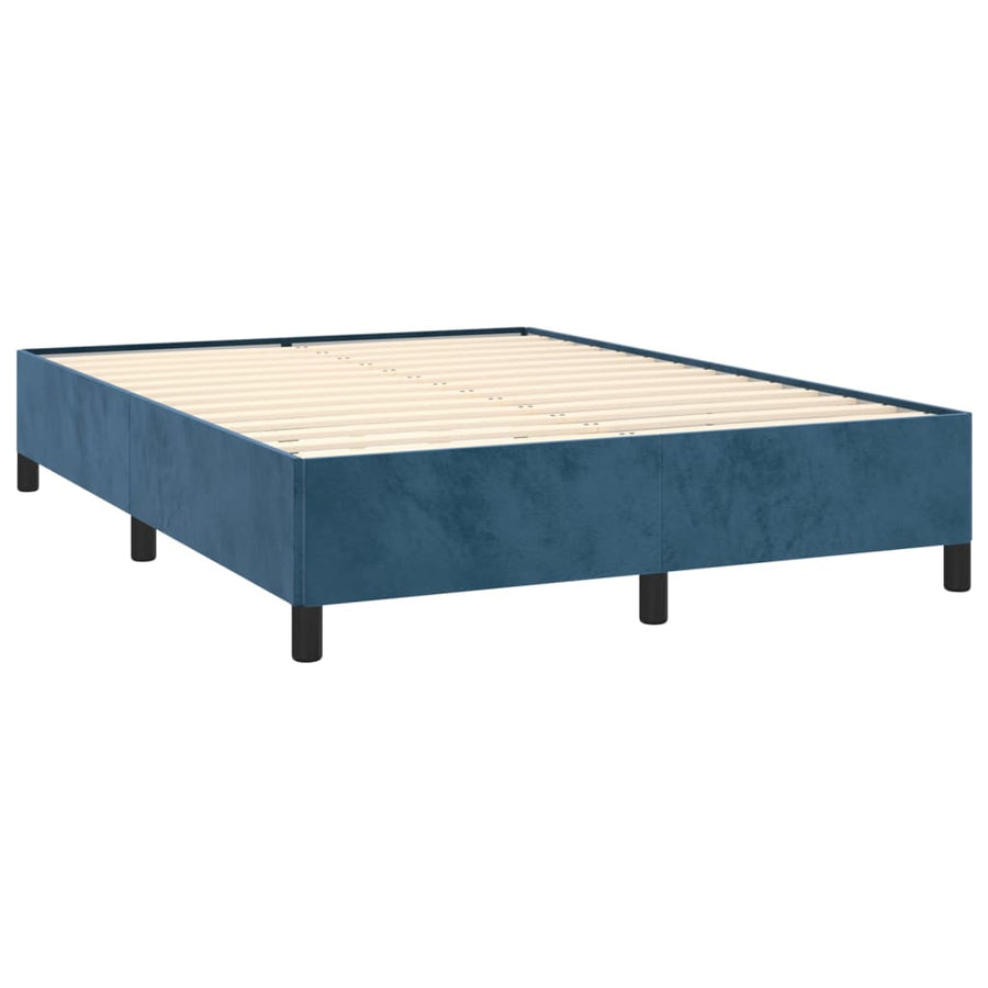 Boxspring Met Matras Fluweel 140 x 200 cm