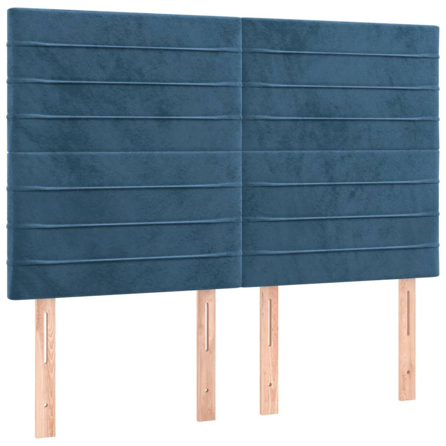 Boxspring Met Matras Fluweel 140 x 200 cm