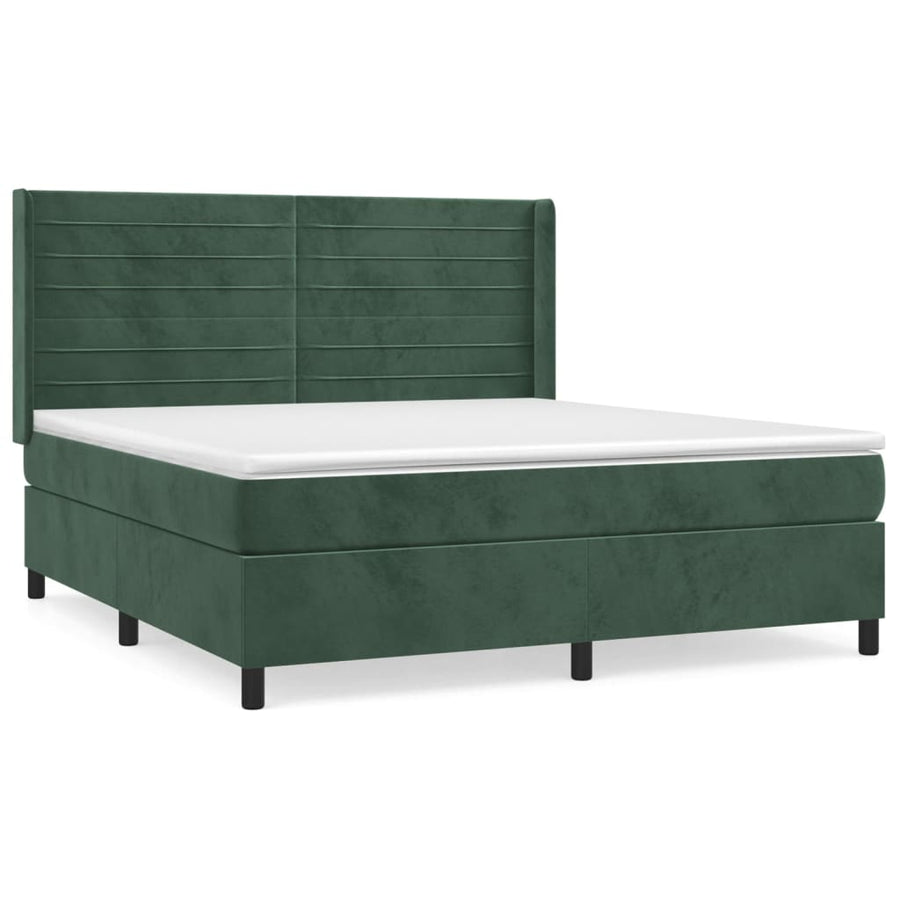 Boxspring Met Matras Fluweel 160 x 200 cm