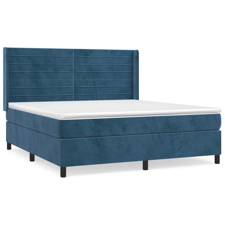 Boxspring Met Matras Fluweel 160 x 200 cm