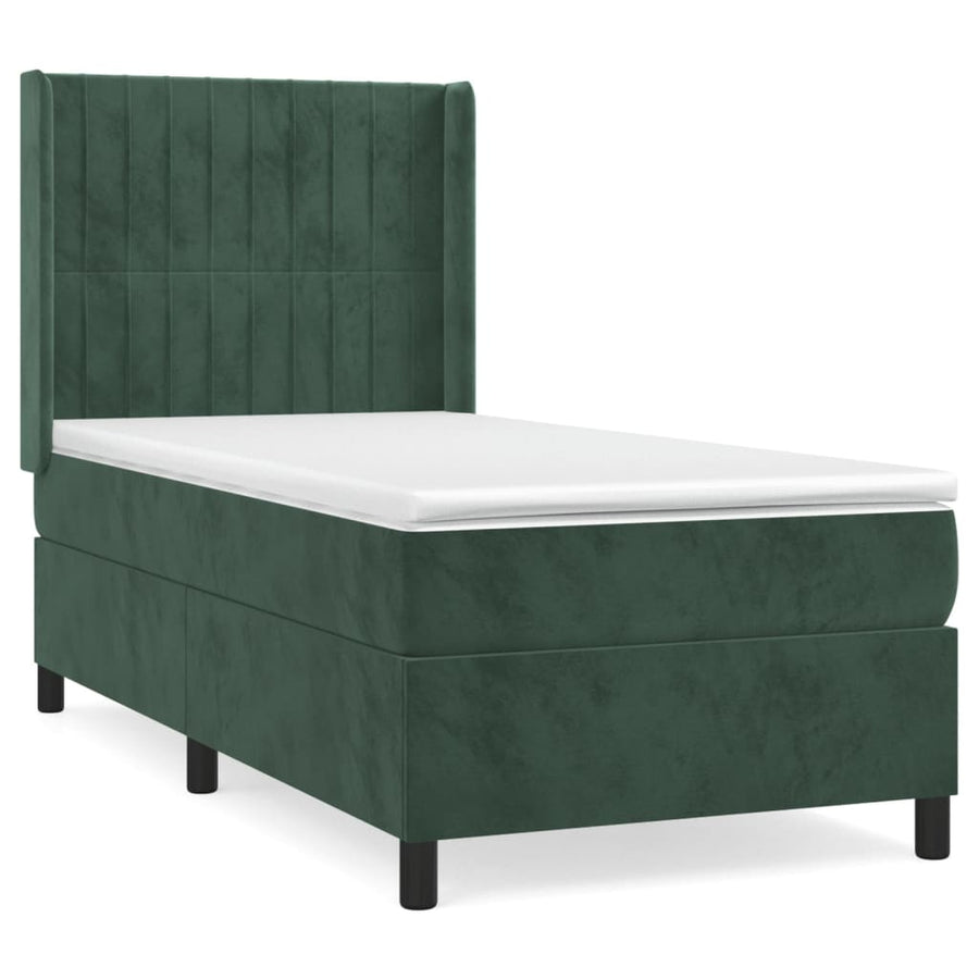 Boxspring Met Matras Fluweel 80 x 200 cm