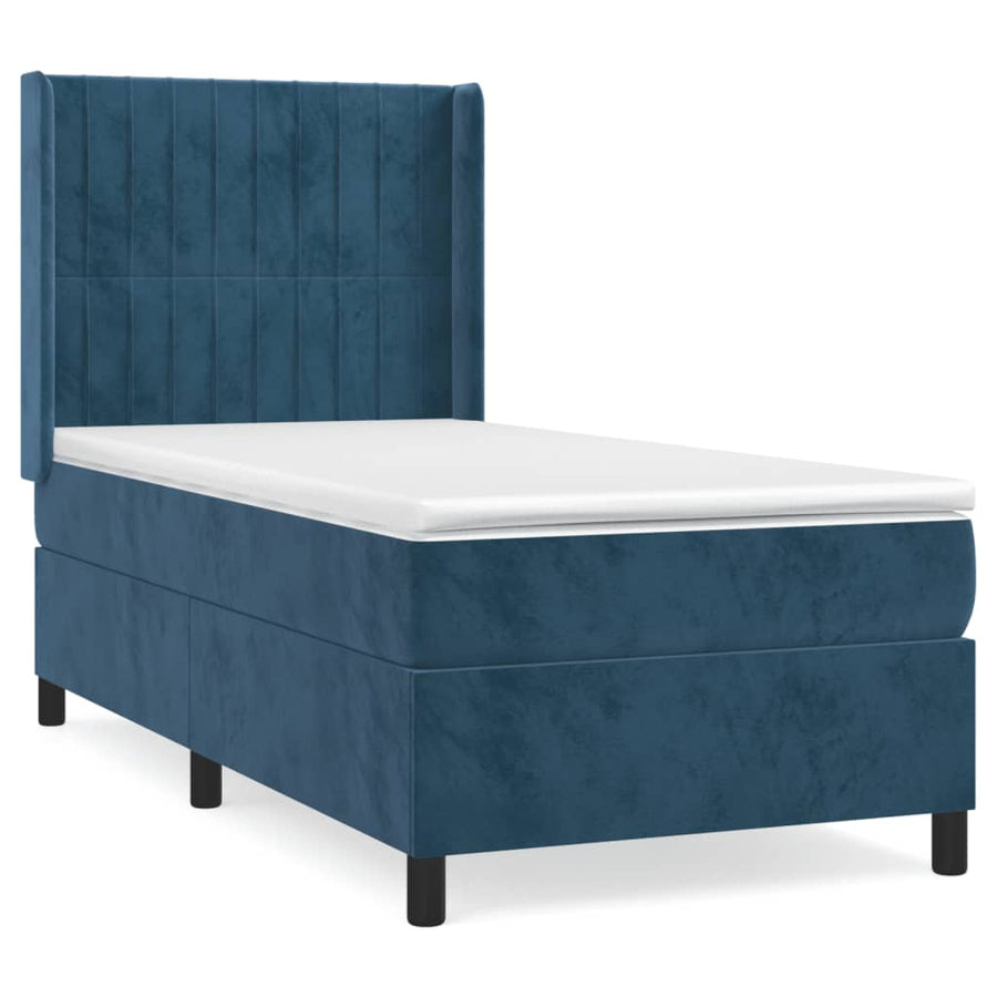 Boxspring Met Matras Fluweel 90 x 190 cm