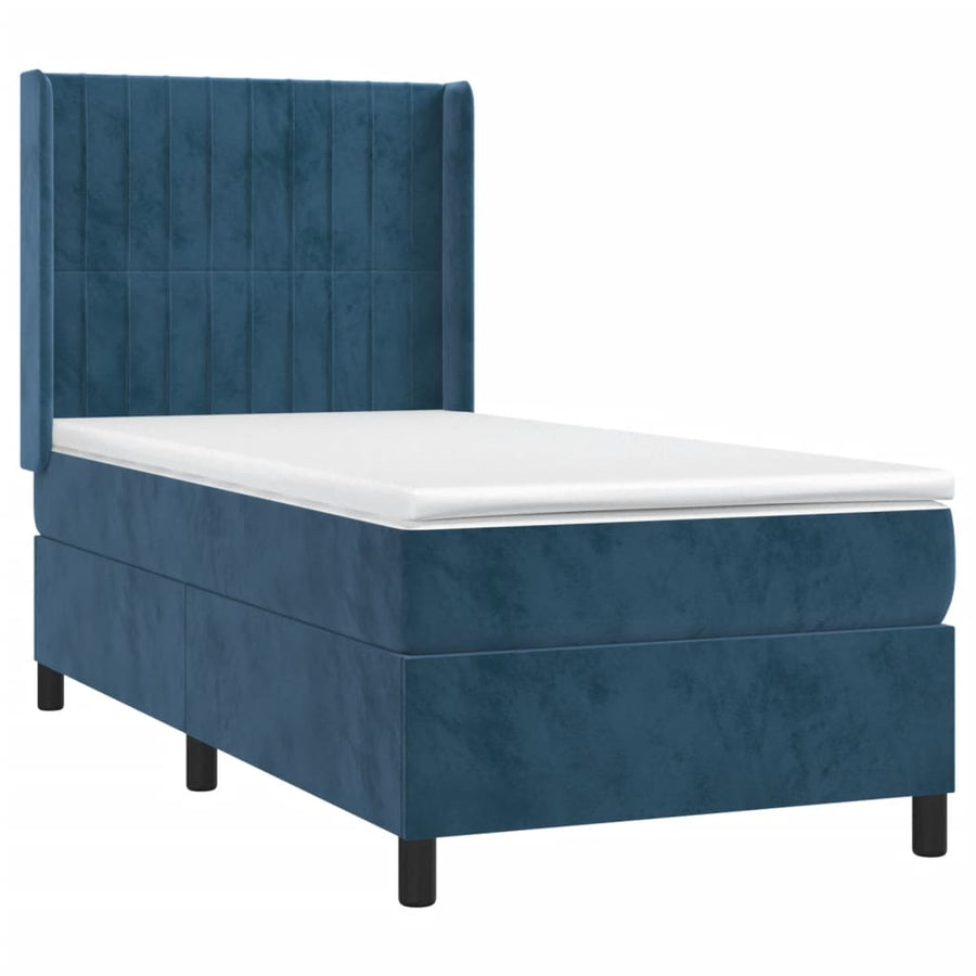 Boxspring Met Matras Fluweel 90 x 190 cm