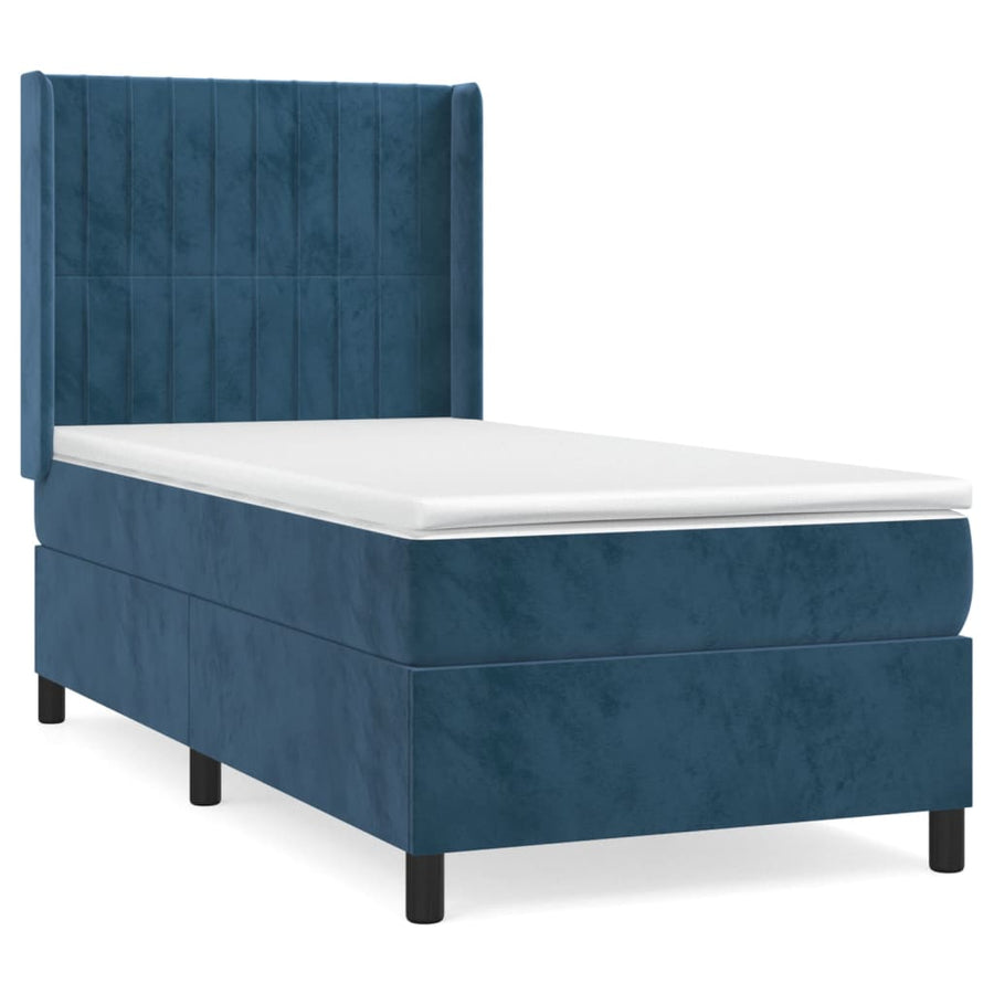 Boxspring Met Matras Fluweel 100 x 200 cm