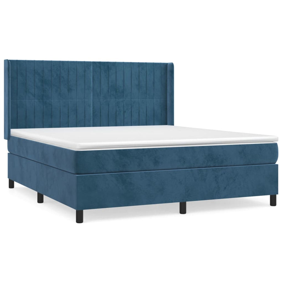 Boxspring Met Matras Fluweel 160 x 200 cm