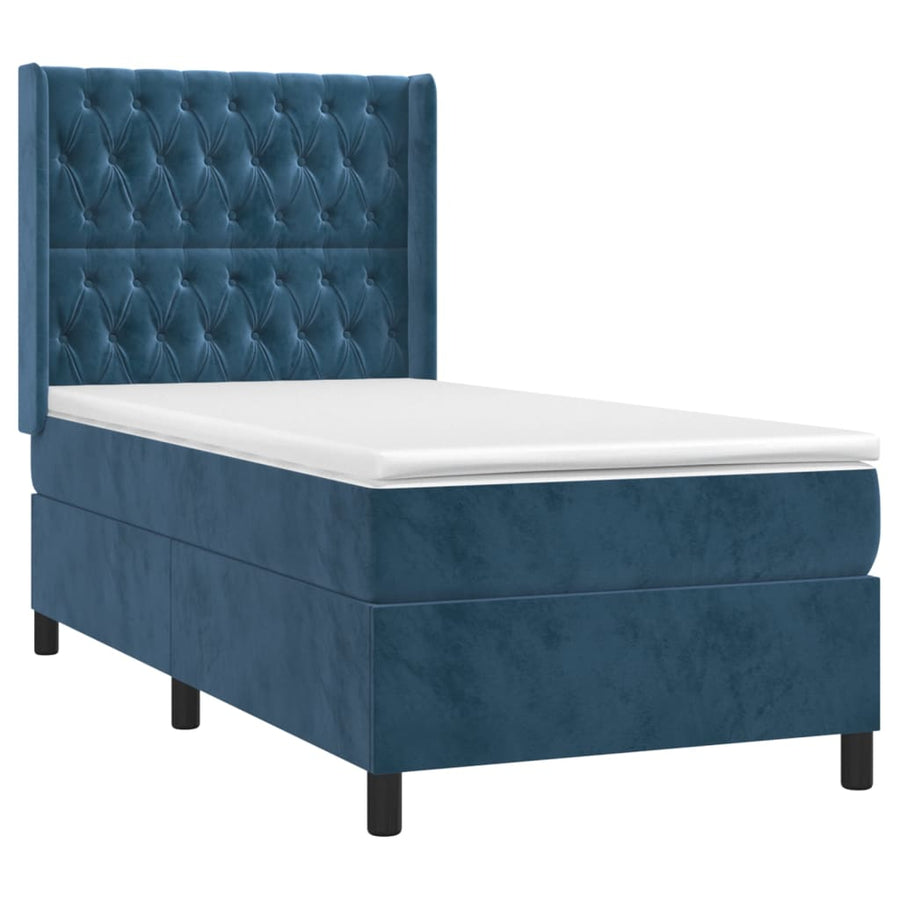 Boxspring Met Matras Fluweel 80 x 200 cm