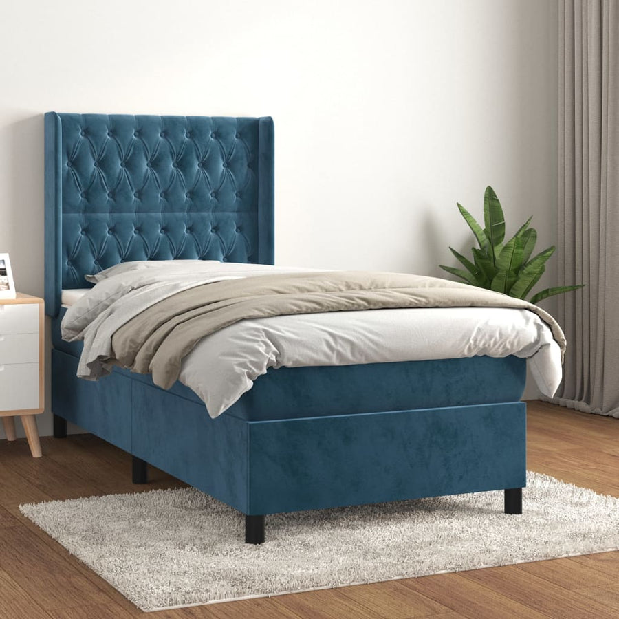 Boxspring Met Matras Fluweel 80 x 200 cm