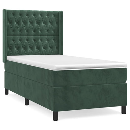Boxspring Met Matras Fluweel 90 x 190 cm