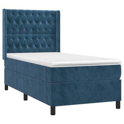 Boxspring Met Matras Fluweel 90 x 190 cm