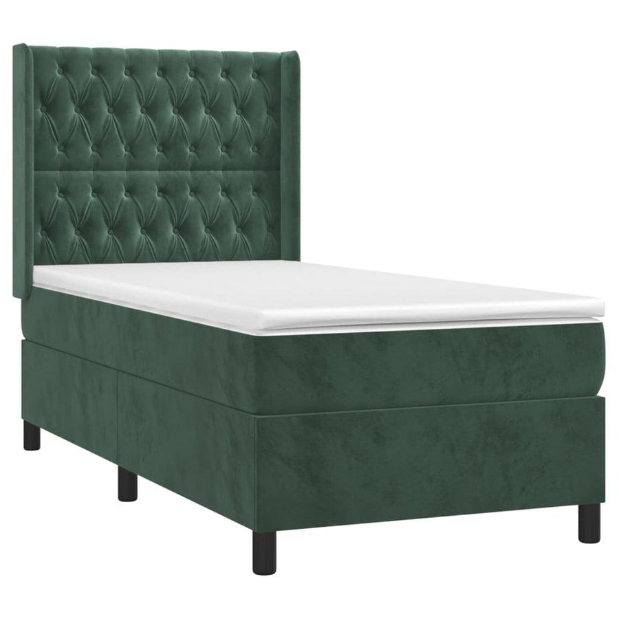 Boxspring Met Matras Fluweel 90 x 200 cm