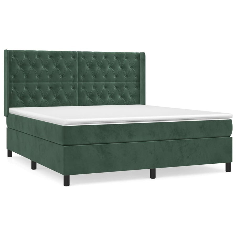 Boxspring Met Matras Fluweel 160 x 200 cm
