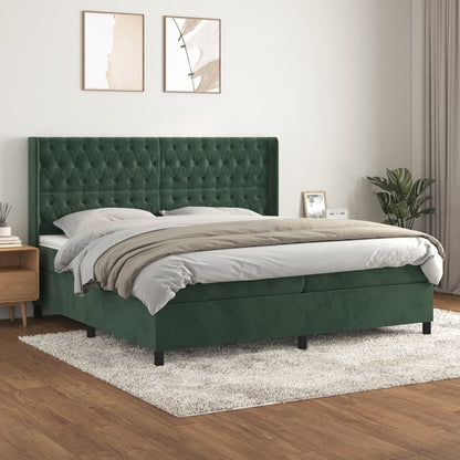 Boxspring Met Matras Fluweel 200 x 200 cm