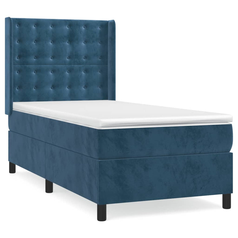 Boxspring Met Matras Fluweel 90 x 190 cm