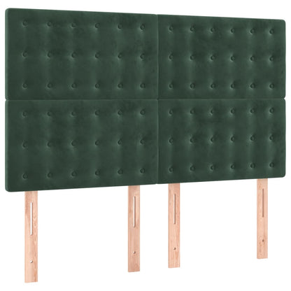 Boxspring Met Matras Fluweel 140 x 190 cm
