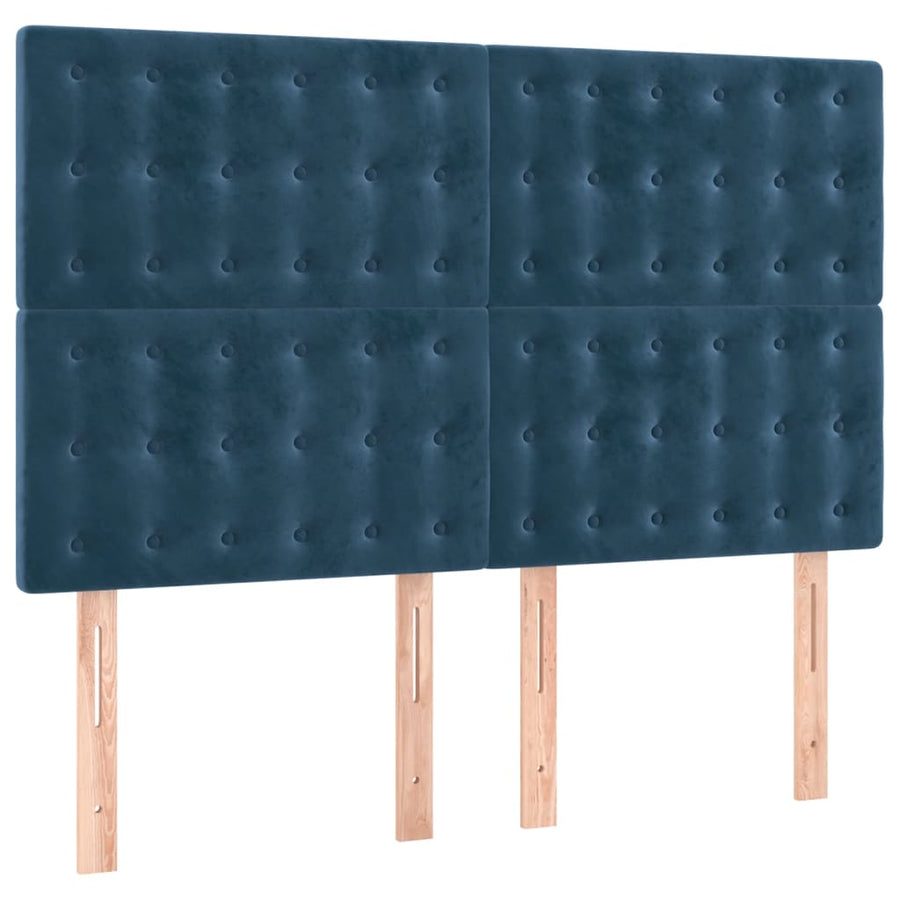 Boxspring Met Matras Fluweel 140 x 190 cm