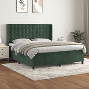 Boxspring met matras 160x200 cm fluweel