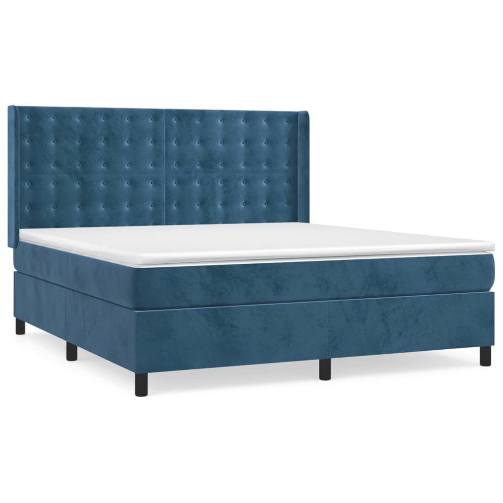 Boxspring Met Matras Fluweel 160 x 200 cm