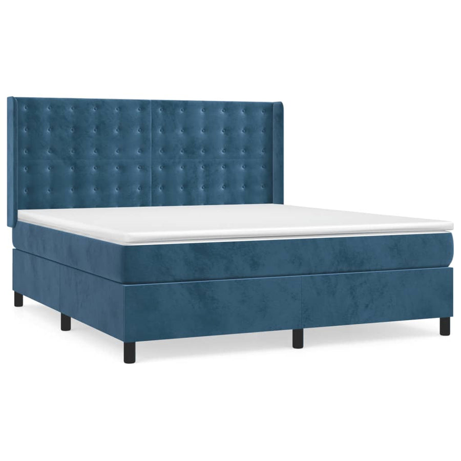 Boxspring Met Matras Fluweel 160 x 200 cm