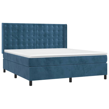 Boxspring Met Matras Fluweel 160 x 200 cm