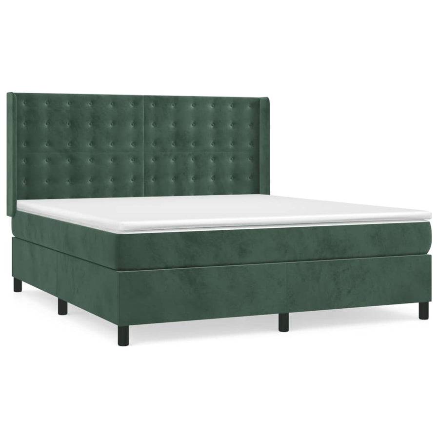 Boxspring Met Matras Fluweel 180 x 200 cm
