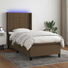 Boxspring met matras 80x200 cm donkerbruin