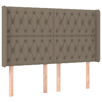 Boxspring Met Matras En Led Stof Taupe 140 x 190 cm Getuft ontwerp
