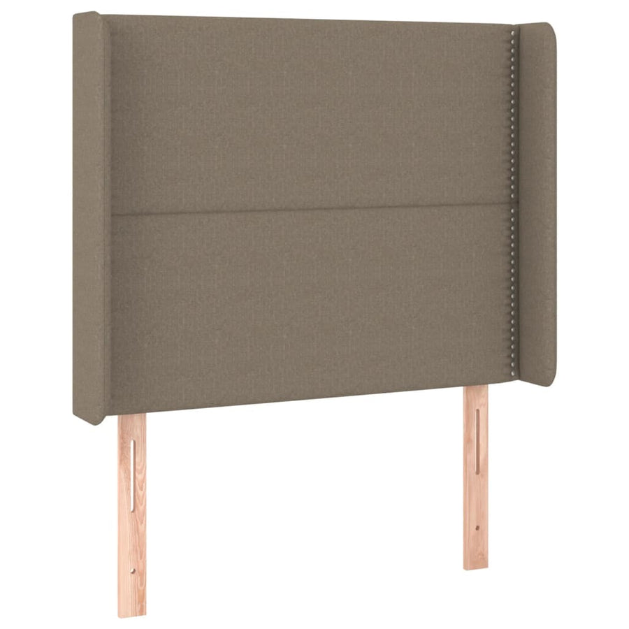 Boxspring met matras en LED stof taupe 90x190 cm 90 x 190 cm Taupe