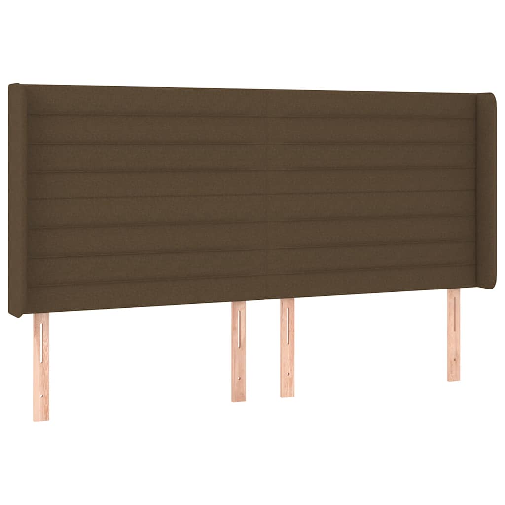 Boxspring Met Matras En Led Stof 180 x 200 cm Donkerbruin