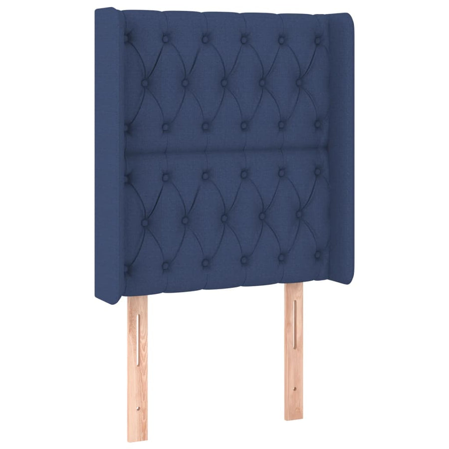 Boxspring Met Matras En Led Stof Blauw 80 x 200 cm Getuft ontwerp
