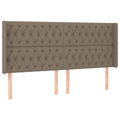 Boxspring Met Matras En Led Stof Taupe 200 x 200 cm Getuft ontwerp