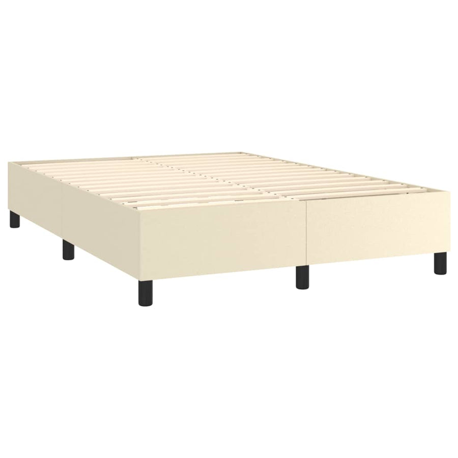 Boxspring Met Matras En Led Kunstleer Kleurig 140 x 200 cm