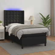 Boxspring met matras 80x200 cm zwart