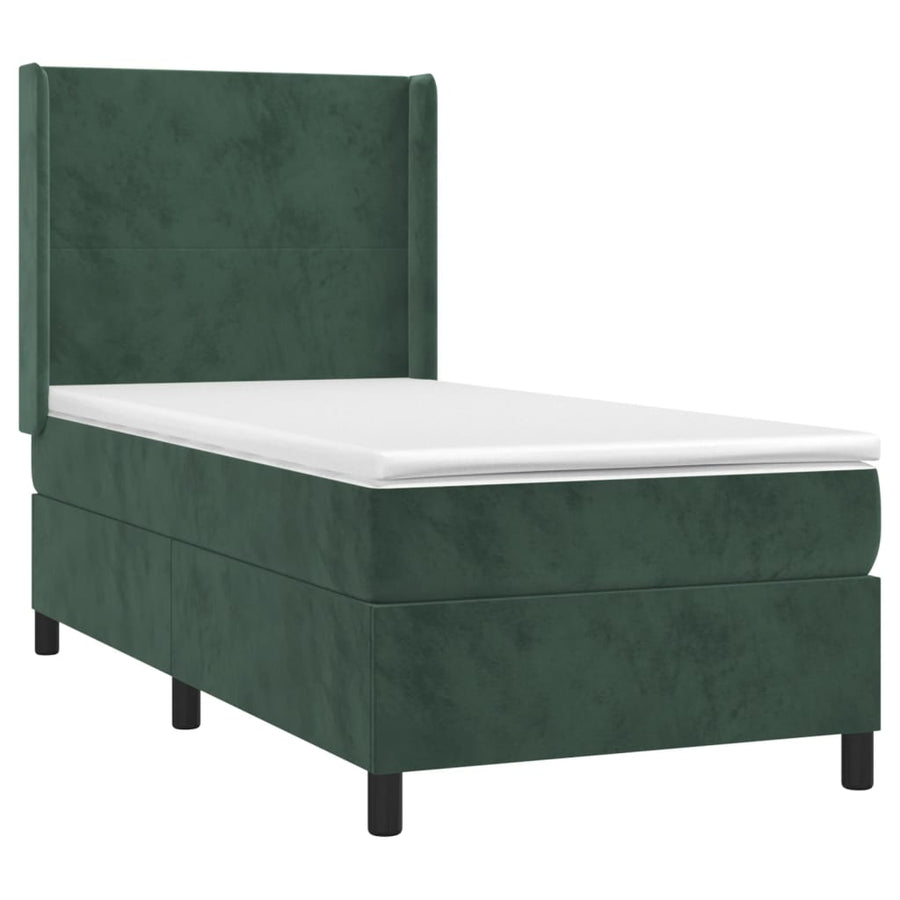 Boxspring Met Matras En Led Fluweel 80 x 200 cm