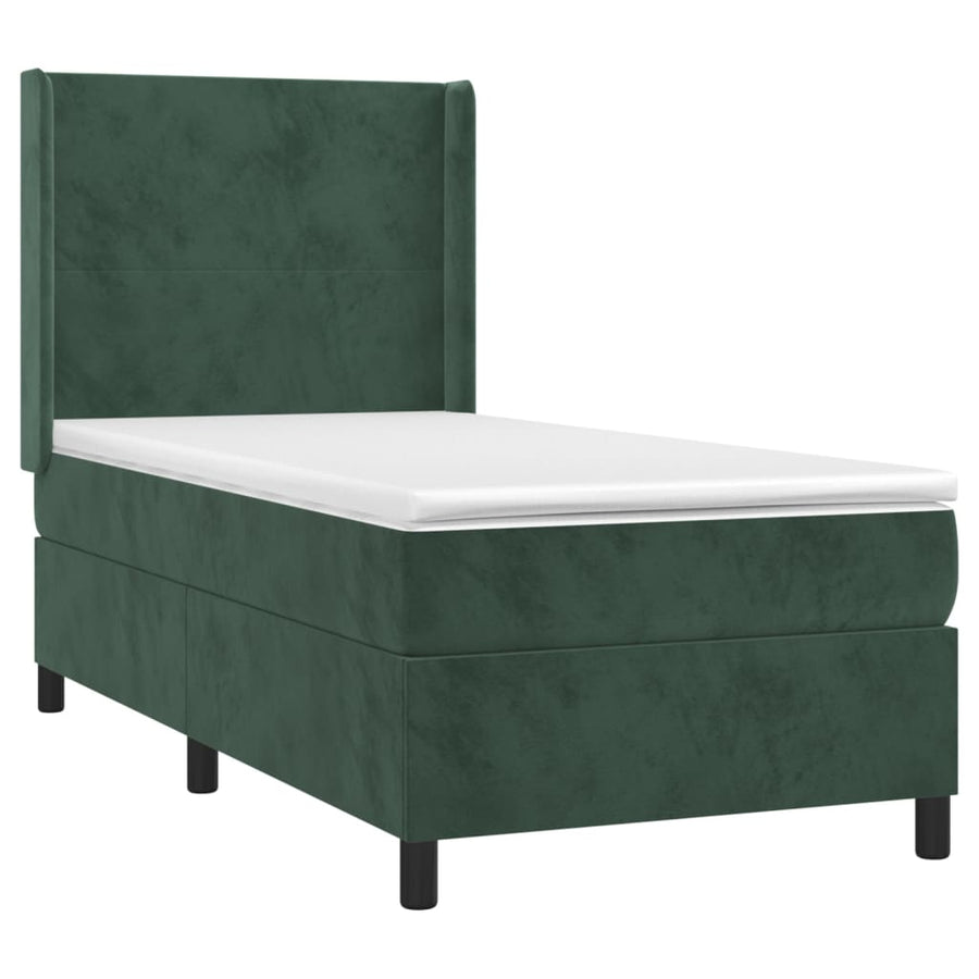Boxspring Met Matras En Led Fluweel 100 x 200 cm