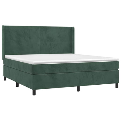 Boxspring Met Matras En Led Fluweel 180 x 200 cm
