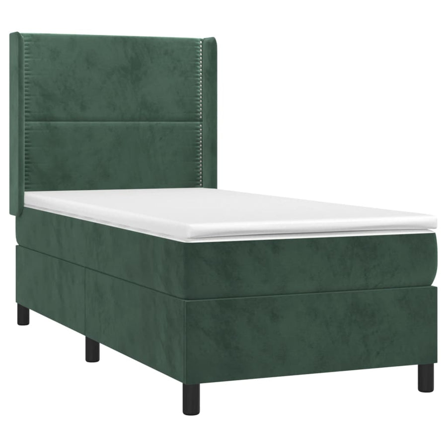 Boxspring Met Matras En Led Fluweel 90 x 190 cm