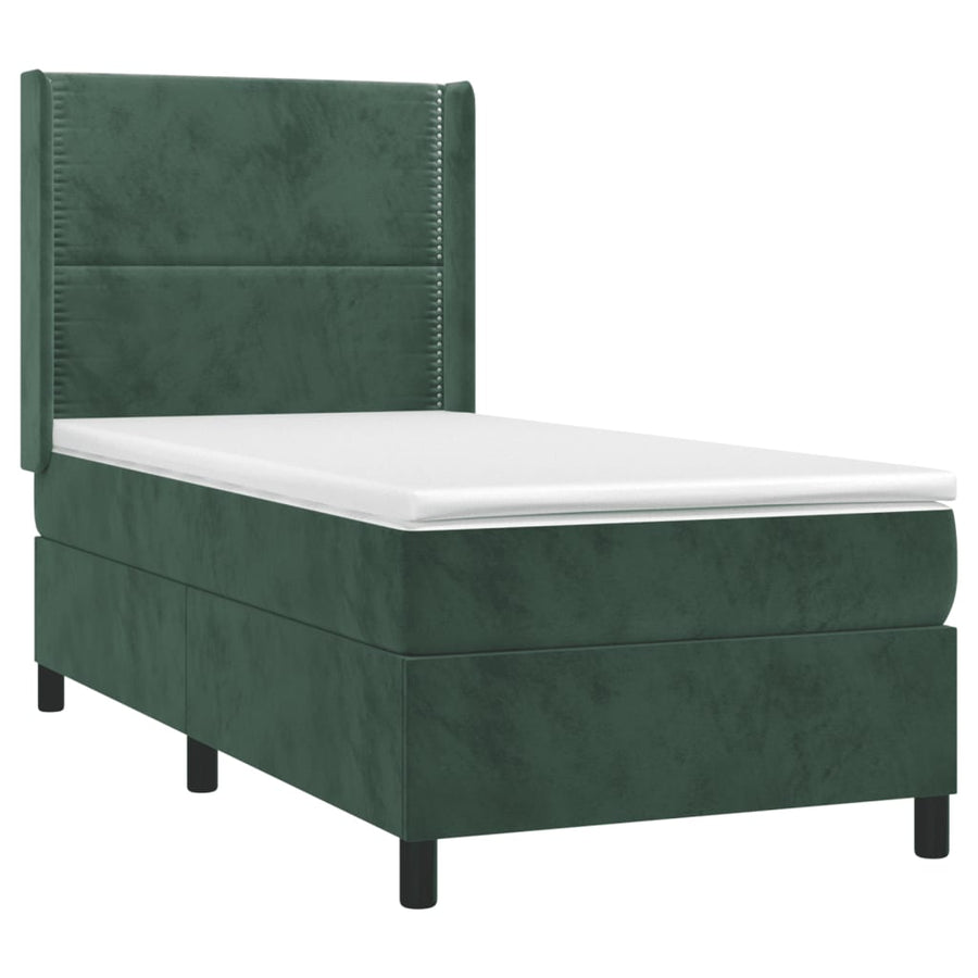 Boxspring Met Matras En Led Fluweel 100 x 200 cm