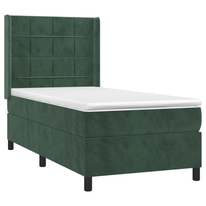 Boxspring Met Matras En Led Fluweel 80 x 200 cm