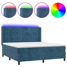 Boxspring Met Matras En Led Fluweel 160 x 200 cm