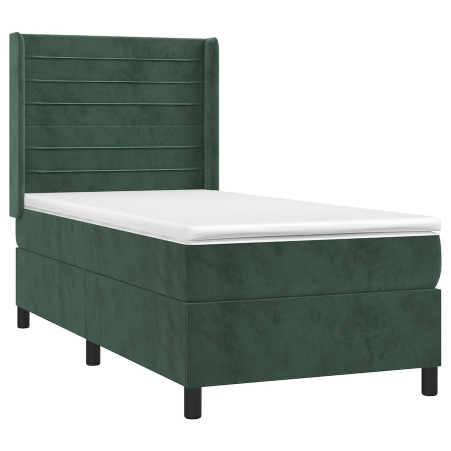 Boxspring Met Matras En Led Fluweel 80 x 200 cm