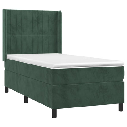 Boxspring Met Matras En Led Fluweel 90 x 190 cm
